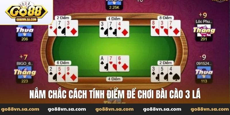 Nắm chắc cách tính điểm để chơi bài cào 3 lá